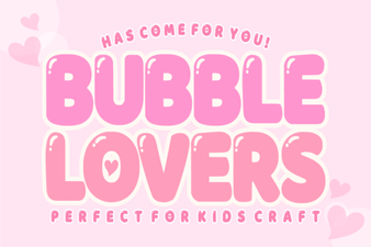 Bubble Lovers Font – Playful Display Typeface for Fun Designs