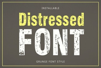 Best Distressed Fonts for Bold and Creative Designs