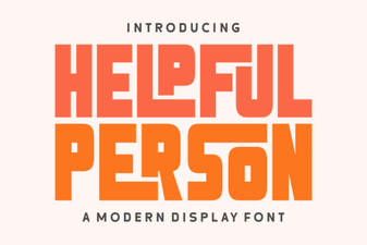 Helpful Person Font: a Friendly Typeface for Creative Projects