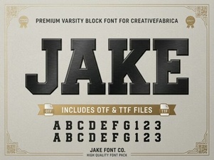 Jake Font: a Bold and Creative Typeface for Modern Design