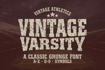Best Vintage Varsity Fonts for Classic Design Projects