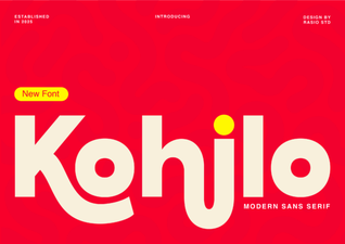 Kohilo Font - Modern Sans Serif Free Download