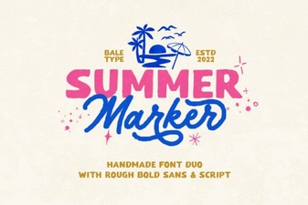 Summer Marker Font for Vibrant Creative Projects