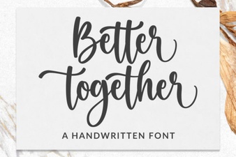 Better Together Font for Creative Design Projects
