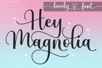 Discover Hey Magnolia Font for Beautiful Script Designs