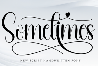 Sometimes Font: a Creative Typeface for Unique Design Projects